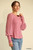 Solid Knit And Chiffon Mixed Top With Puff Long Sleeve-41227 Solid Knit And Chiffon Mixed Top With Puff Long Sleeve-41227