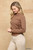 Solid And Cozy Soft Knit Mock Neck Top With Side Ruched Detail-41220 Solid And Cozy Soft Knit Mock Neck Top With Side Ruched Detail-41220