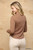 Solid And Cozy Soft Knit Mock Neck Top With Side Ruched Detail-41220 Solid And Cozy Soft Knit Mock Neck Top With Side Ruched Detail-41220