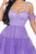 Off-the-shoulder Puff Mini Dress-42339 Off-the-shoulder Puff Mini Dress-42339