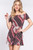Off Shoulder Smoked Print Woen Romper     -42141 Off Shoulder Smoked Print Woen Romper     -42141