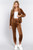 Faux Fur Jacket & Jogger Pants Set   -40996 Faux Fur Jacket & Jogger Pants Set   -40996