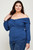 Plus Size Solid Wrap Dressy Top-42387 Plus Size Solid Wrap Dressy Top-42387