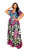 Ombre Animal Maxi Skirt & Top Set-42389 Ombre Animal Maxi Skirt & Top Set-42389