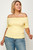 Plus Size Solid Off The Shoulder Smocked Top-42383 Plus Size Solid Off The Shoulder Smocked Top-42383