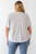 Plus Grey Cotton Blend Smoked Short Sleeve Top-42276 Plus Grey Cotton Blend Smoked Short Sleeve Top-42276