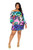 Electric leopard off shoulder bubble mini dress-42102 Electric leopard off shoulder bubble mini dress-42102