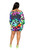 Electric leopard off shoulder bubble mini dress-42102 Electric leopard off shoulder bubble mini dress-42102