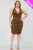 Plus Plunging Neck Crisscross Back Ruched Bodycon Mini Dress-40785 Plus Plunging Neck Crisscross Back Ruched Bodycon Mini Dress-40785