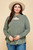 Plus Size Solid Long Sleeve Fashion Top-40930 Plus Size Solid Long Sleeve Fashion Top-40930