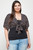 Plus Size Ditsy Floral Print Cropped Bolero Cardigan-40599 Plus Size Ditsy Floral Print Cropped Bolero Cardigan-40599