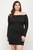 Plus Size, Solid Smocked Off Shoulder Dress-41508 Plus Size, Solid Smocked Off Shoulder Dress-41508