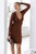Knit Ribbed Button Up Detail Collared Long Sleeve Midi Dress-40638 Knit Ribbed Button Up Detail Collared Long Sleeve Midi Dress-40638