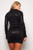 Long Sleeve Collared Slinky Foil Dress-42699 Long Sleeve Collared Slinky Foil Dress-42699