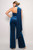Scarf Top Glitter Velvet Jumpsuit-42695 Scarf Top Glitter Velvet Jumpsuit-42695