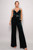 Samba Rhinestone Belt Velvet Jumpsuit-42686 Samba Rhinestone Belt Velvet Jumpsuit-42686