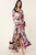 Color Block Printed V Neck Dress-42875 Color Block Printed V Neck Dress-42875