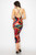 Crossed Back Marble Print Multicolor Midi Dress-43712 Crossed Back Marble Print Multicolor Midi Dress-43712