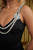 Layered Crystal Stone Strap Bodysuit       -50987 Layered Crystal Stone Strap Bodysuit       -50987