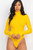 Ribbed Turtle Neck Long Sleeve Bodysuit-45903
