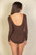 Scoop Neck Solid Long Sleeve Bodysuit-45866 Scoop Neck Solid Long Sleeve Bodysuit-45866