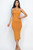 Strapless Tube Bodycon Midi Dress-52344 Strapless Tube Bodycon Midi Dress-52344