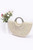 Faux Straw Handmade Shell Embellished Bag-52391 Faux Straw Handmade Shell Embellished Bag-52391