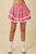 Gingham Ruffle Skort With Eyelet Ruffle       -48882 Gingham Ruffle Skort With Eyelet Ruffle       -48882