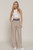 Contrast Denim Waist Straight Long Pants       -48193 Contrast Denim Waist Straight Long Pants       -48193