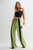 Color Block Wide Leg Lounge Pants-48400