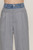 Contrast Denim Waist Straight Long Pants       -48192 Contrast Denim Waist Straight Long Pants       -48192