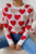 Round Neck Heart Shape Pearl Beads Knit Sweater-50641 Round Neck Heart Shape Pearl Beads Knit Sweater-50641