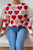 Round Neck Heart Shape Pearl Beads Knit Sweater-50641 Round Neck Heart Shape Pearl Beads Knit Sweater-50641
