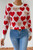 Round Neck Heart Shape Pearl Beads Knit Sweater-50641 Round Neck Heart Shape Pearl Beads Knit Sweater-50641