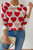 Round Neck Heart Shape Pearl Beads Knit Sweater-50641 Round Neck Heart Shape Pearl Beads Knit Sweater-50641