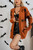Pumpkin Print Open Front Long Sleeve Cardigan-50628 Pumpkin Print Open Front Long Sleeve Cardigan-50628