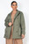 Double-breasted Notch Belted Coat-44844