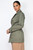 Double-breasted Notch Belted Coat-44844