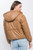 Pu Faux Leather Zipper Hooded Puffer Jacket-43217 Pu Faux Leather Zipper Hooded Puffer Jacket-43217