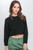 Wool Blend Cropped Sweater Top-43213 Wool Blend Cropped Sweater Top-43213