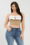 Front Fold-over Color Contrast Tube Top     -48830 Front Fold-over Color Contrast Tube Top     -48830