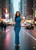 Sleeveless Turtle Neck Drape Maxi Dress-56061