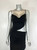 Cowl Neck,metal Chain-link Hardware Accents Midi-56042