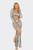 Metallic Sexy Cut Out Maxi Dress        -55442