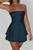 Solid Backless Lace Up Tube Fit Mini Dress-49855