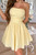 Solid Off Shoulder Tube Elastic Waist Dress-49850