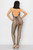 Cowl Neck Knit Mesh Jumpsuit-56870