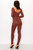 Front Shirring Back Tie Skinny Jumpsuit-56849