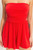 Strapless Shirred Waist Romper-56646