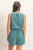 Drawstring Waist Sleeveless Romper-56606